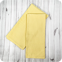 Solid Flat-Weave Kitchen Towel - Butter Yellow